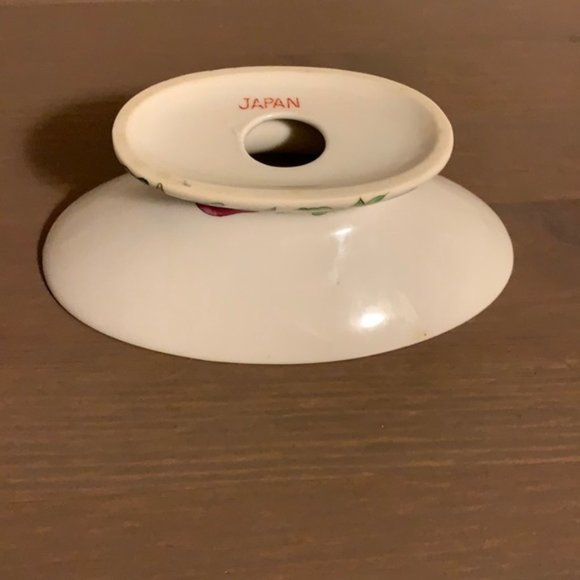Vintage Japanese Ceramic Floral Print Soap Dish - Picture 6 of 6